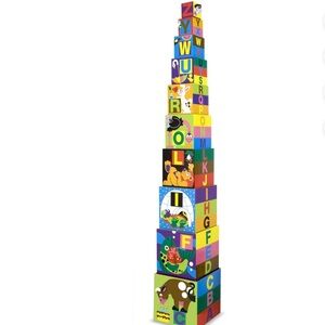 Melissa & Doug Colorful Alphabet Stacking and Nesting Blocks